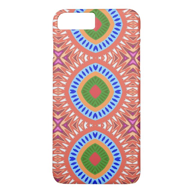 Funda De Case-Mate Para iPhone Círculos tribales (Reverso)