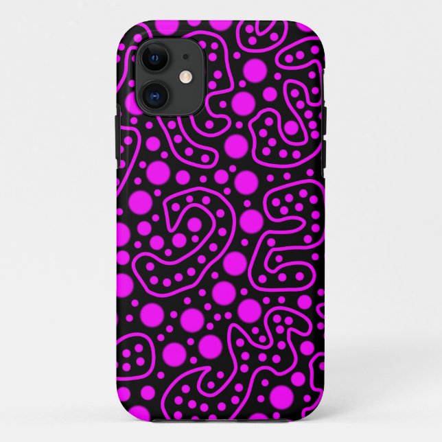 Funda De Case-Mate Para iPhone Círculos Y Líneas (Reverso)