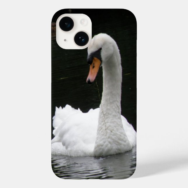 Funda De Case-Mate Para iPhone Cisne blanco (Reverso )