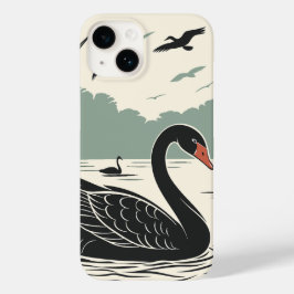 Funda Para iPhone 14 De Case-Mate Cisne negro elegante