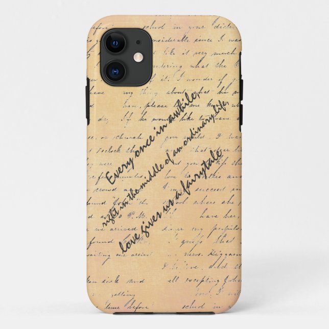 Funda De Case-Mate Para iPhone Cita de amor y cuento de hadas (Reverso)