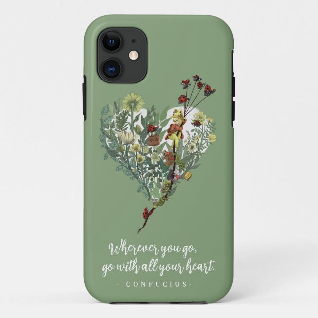 Funda De Case-Mate Para iPhone Cita de aventuras Inspiradoras de Dama Verde (Reverso)