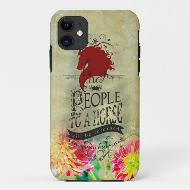Funda De Case-Mate Para iPhone Cita de caballo - estuche para iPhone (Reverso)