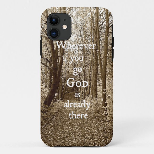 Funda De Case-Mate Para iPhone Cita de Dios inspiradora; (Reverso)
