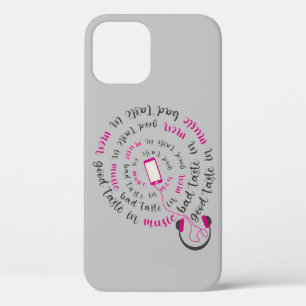 Funda Para iPhone 12 Cita de Girona Buen gusto en la música mal gusto e