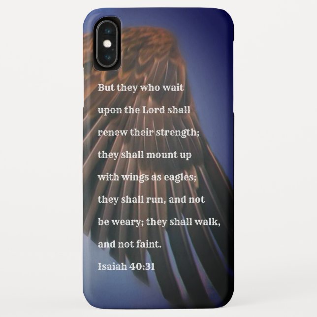Funda De Case-Mate Para iPhone Cita de la biblia (Reverso)