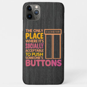 Funda Para iPhone 11 Pro Max Cita De Moda De Botón Gracioso Con Humor Mecánico
