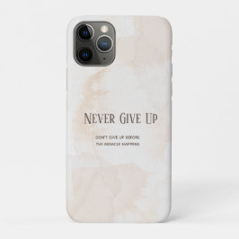 Funda Para iPhone 11 Pro Cita de motivación de acuarela
