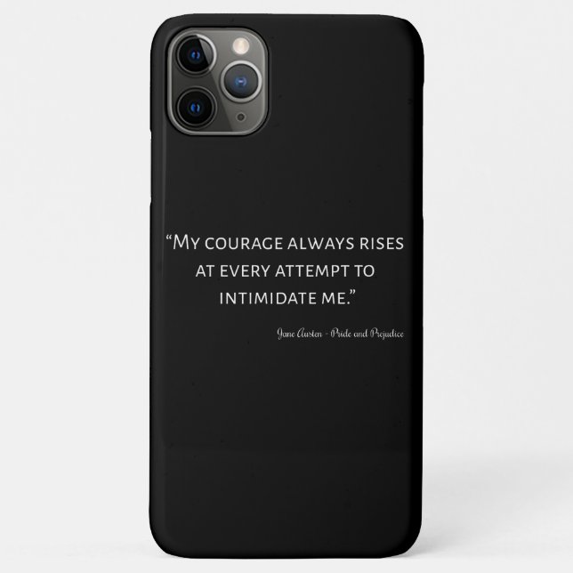 Funda De Case-Mate Para iPhone Cita de Orgullo y Prejuicio I (Reverso)