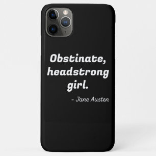 Funda Para iPhone 11 Pro Max Cita de Orgullo y Prejuicio II