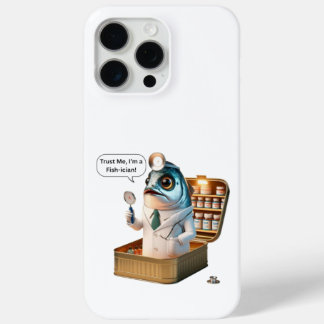 Funda Para iPhone 15 Pro Max Cita de sardiña audaz médico pez-iciano caricatura