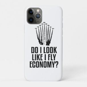 Funda Para iPhone 11 Pro Cita de viajero divertido ¿Parece que vuelo en cla