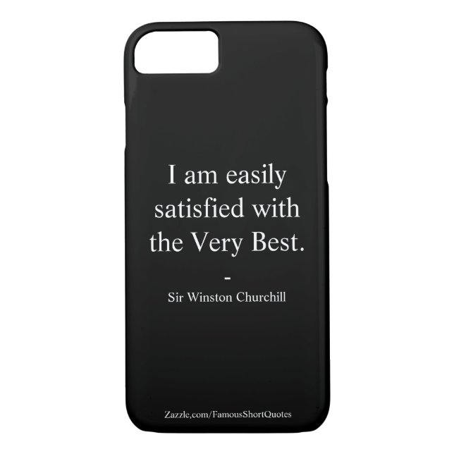 Funda De Case-Mate Para iPhone Cita De Winston Churchill; La Mejor (Reverso)