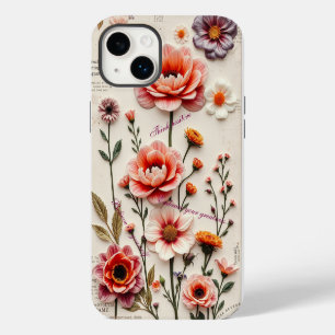 Funda Para iPhone 14 Plus De Case-Mate cita del personalizable de flores boho