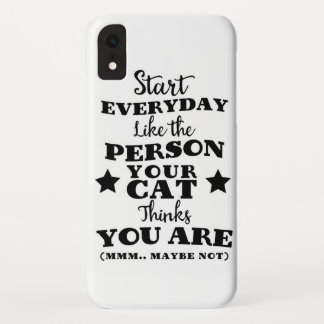 Funda Para iPhone XR Cita divertida de mascota Cat
