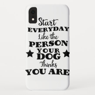 Funda Para iPhone XR Cita divertida de mascota Dog