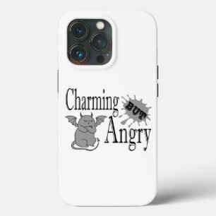 Funda Para iPhone 13 Pro Cita divertida de un pequeño gato endemoniado, enc