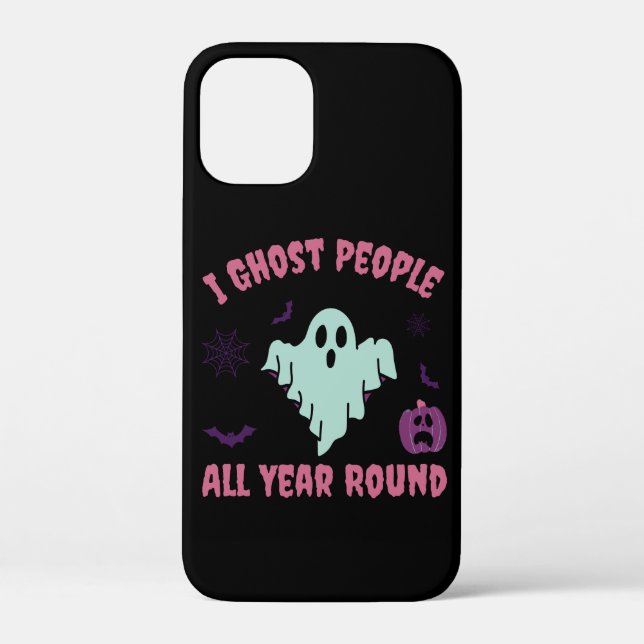 Funda De Case-Mate Para iPhone Cita fantasma divertida Halloween (Reverso )