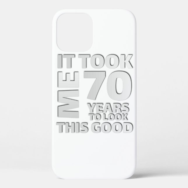 Funda De Case-Mate Para iPhone Cita graciosa de 70 años (Reverso )