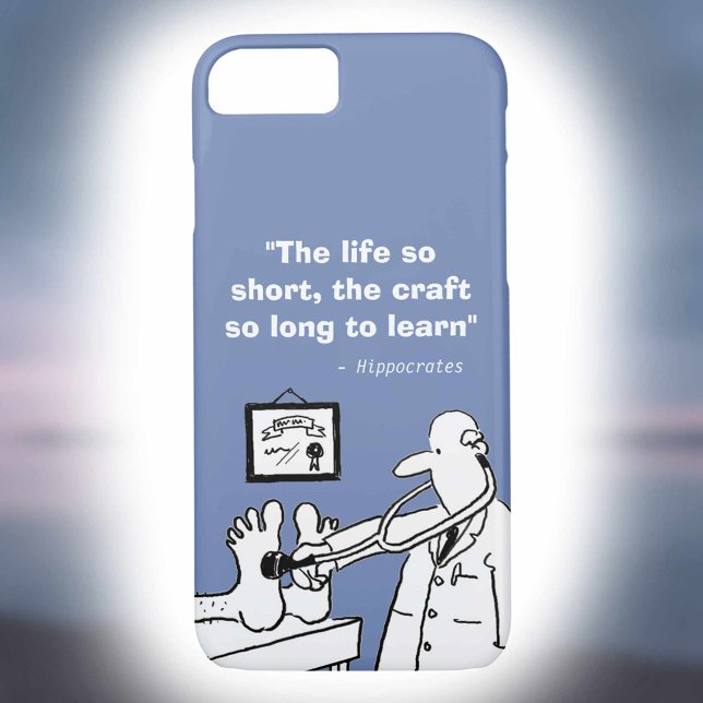 Funda De Case-Mate Para iPhone Cita médica inspiradora e imagen divertida (Subido por el creador)