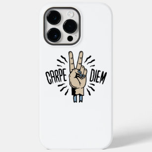 Funda Para iPhone 14 Pro Max De Case-Mate Cita Motivacional Divertida Retro Carpe Diem