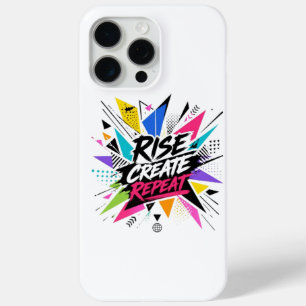 Funda Para iPhone 15 Pro Max Cita Motivacional Inspiradora Repite Crear Ascende
