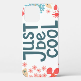 Funda Para iPhone 12 Cita Motivacional, Marco Floral Abstracto.