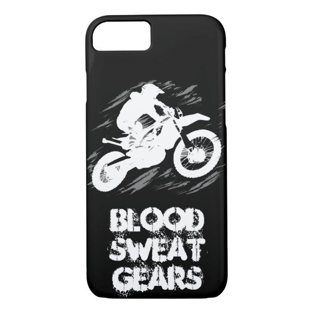 Funda De Case-Mate Para iPhone Cita Motocross Carreras deportiva para motocicleta (Reverso)