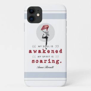 Funda Para iPhone 11 Cita poema de Anne Bronte - Mi alma está despertad