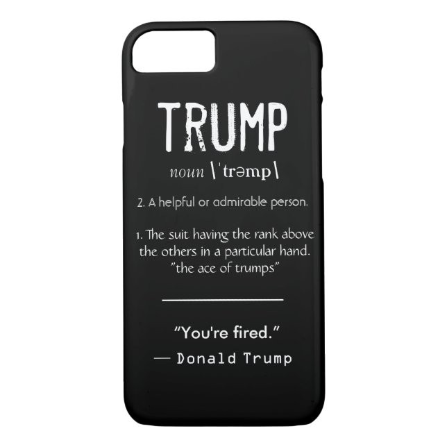 Funda De Case-Mate Para iPhone Cita política fresca de Donald Trump de la (Reverso)