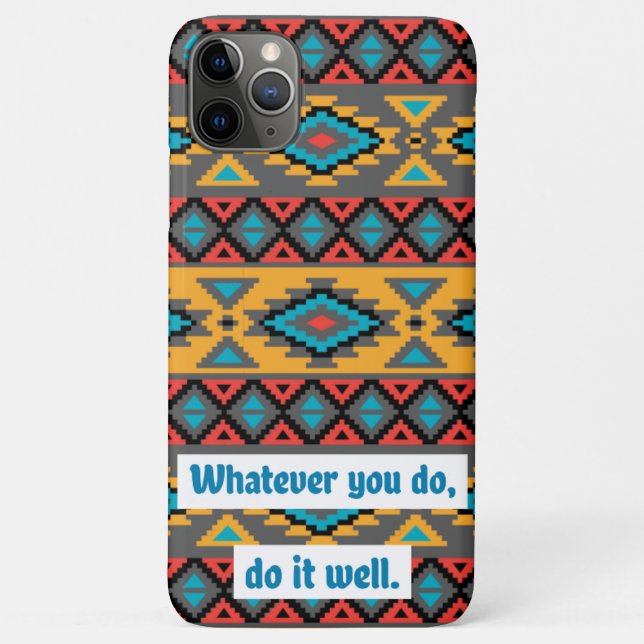 Funda De Case-Mate Para iPhone Cita Tribal Geométrica (Reverso)
