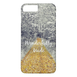 Funda Para iPhone 8 Plus/7 Plus Cita Verso de la Biblia hecha maravillosamente