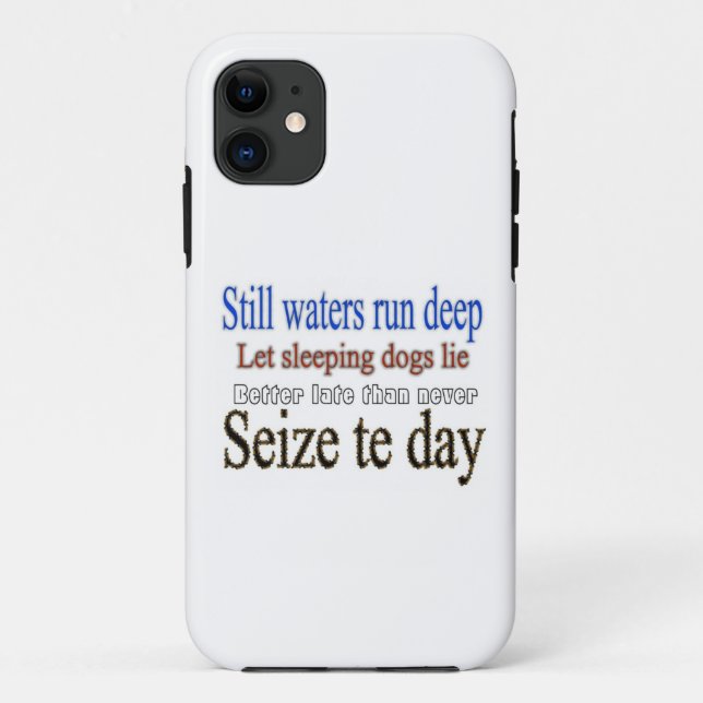 Funda De Case-Mate Para iPhone Citas famosas (Reverso)
