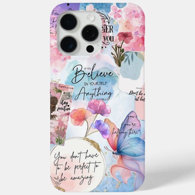 Funda De Case-Mate Para iPhone Citas Motivacionales (Reverso )