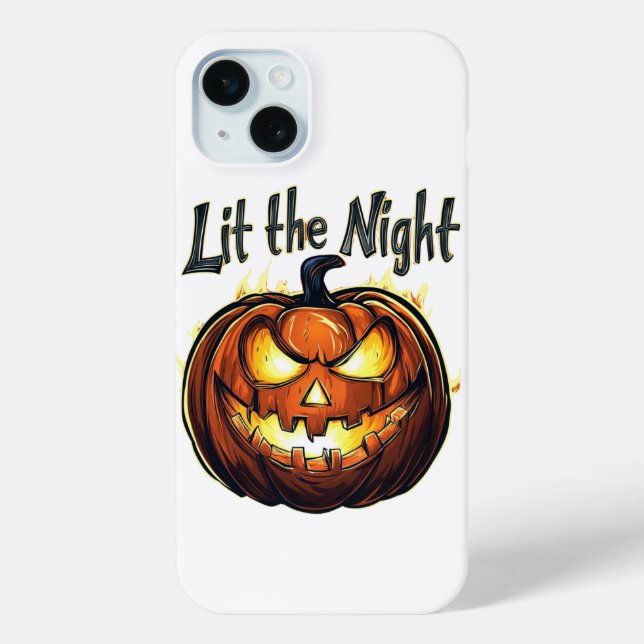 Funda De Case-Mate Para iPhone Citrouille Lumineuse Effrayante, Design Halloween (Reverso )