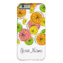 Citrus 'Name' iPhone estuche vertical