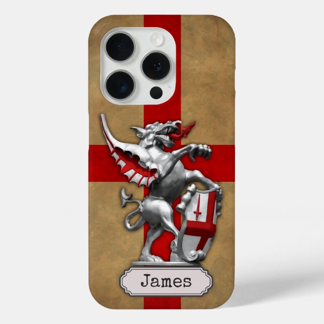 Funda De Case-Mate Para iPhone City of London Dragon Personalizable (Reverso )