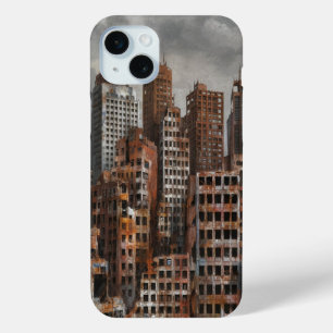 Funda Para iPhone 15 Mini Ciudad abandonada
