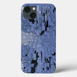 Funda Para iPhone 13 Ciudad azul violeta
