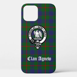 Funda Para iPhone 12 Clan Agnew Escudo y Tartán escocés