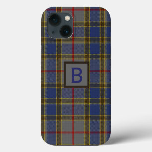 Funda Para iPhone 13 Clan Balfour Plaid Monogrammed