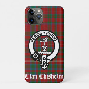 Funda Para iPhone 11 Pro Clan Chisholm Escudo Badge & Tartan