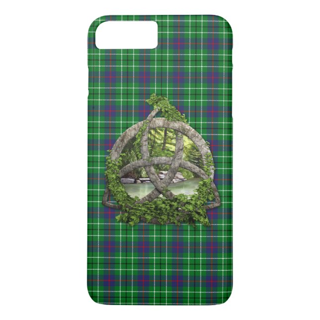 Funda De Case-Mate Para iPhone Clan Duncan Tartan Celtic Trinity (Reverso)