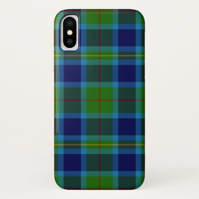 Funda De Case-Mate Para iPhone Clan escocés Miller Tartán Plaid (Reverso)