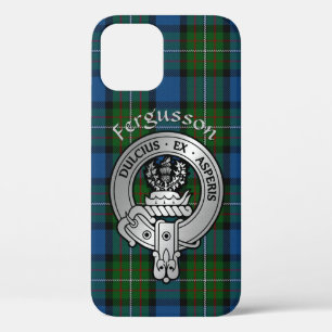 Funda Para iPhone 12 Clan Fergusson Escudo y Atholl Tartán