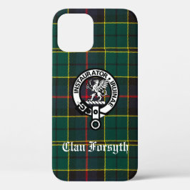 Funda Para iPhone 12 Clan Forsyth Escudo Badge y Tartán