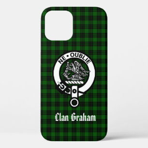 Funda Para iPhone 12 Clan Graham Escudo Badge y Tartán
