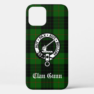 Funda Para iPhone 12 Clan Gunn Escudo Badge y Tartán