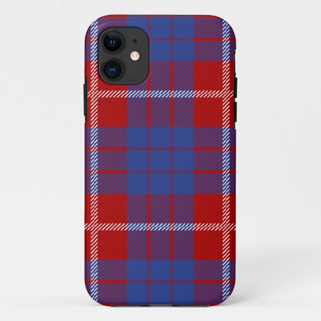 Funda De Case-Mate Para iPhone Clan Hamilton Tartan Plaid (Reverso)