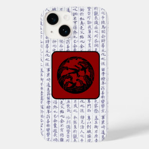 Funda Para iPhone 14 De Case-Mate Clan japonés Kamon Kanji Script Birds
